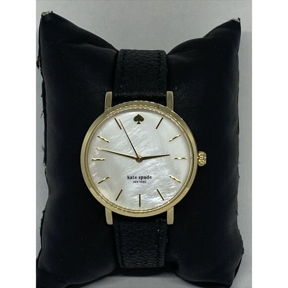 Kate Spade New York Metro 0073 Womens Black Leather Analog Dial Wrist Watch VK90